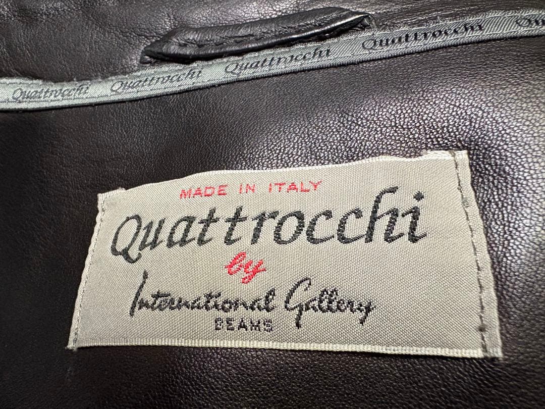 Quattrocchi／クワトロッキ ダブルライダースジャケット