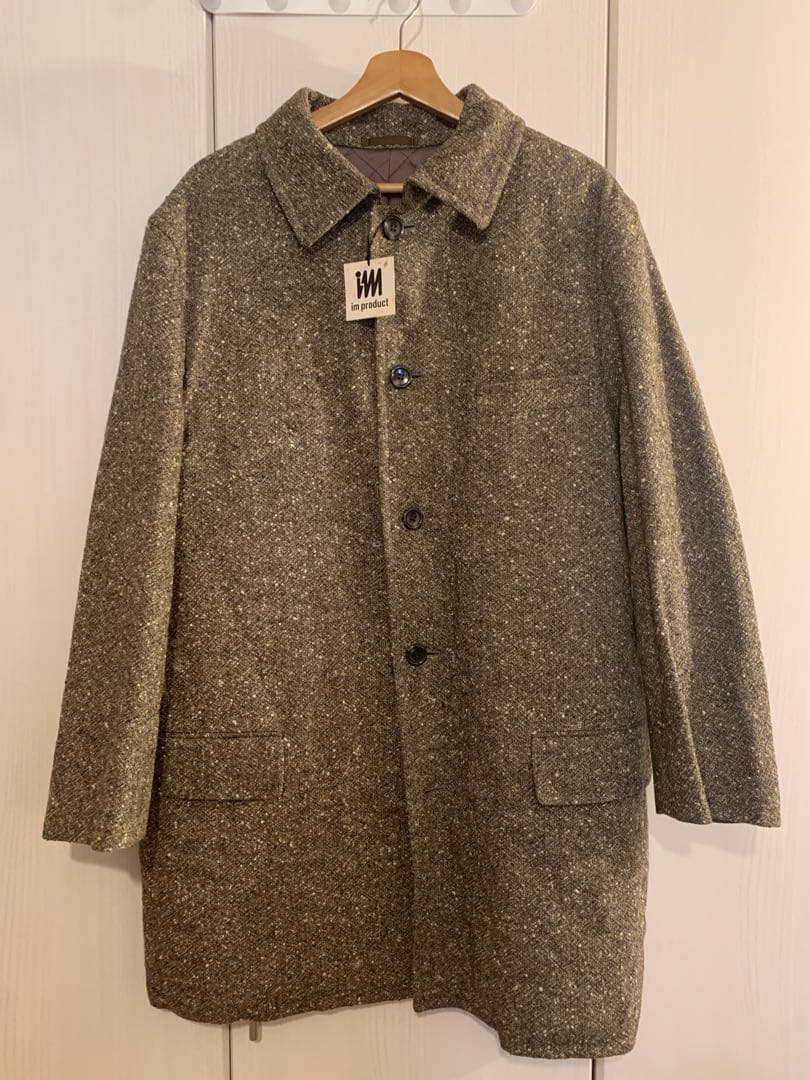 新品イッセイミヤケim product ツィード地キルティングステンカラーコート