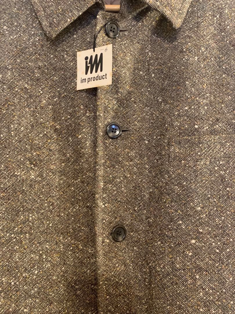 新品イッセイミヤケim product ツィード地キルティングステンカラーコート