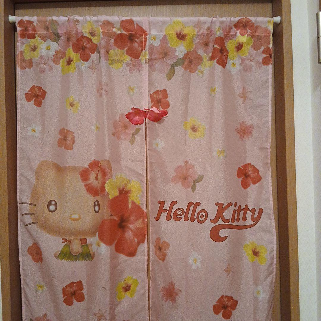 激レア　キティ　のれん　日焼けキティ　お値下げ