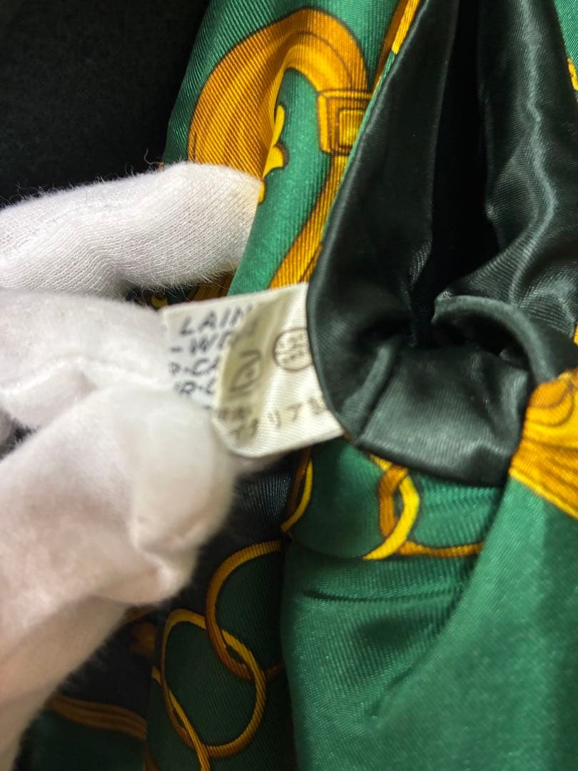 【今週末限定価格！】HERNO 　ウールコート　グリーン　ロング　美品 Aライン