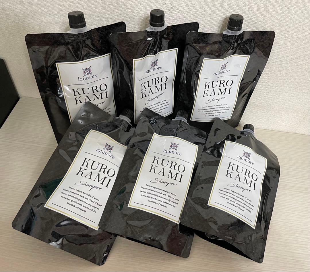 【新品】イクモア　クロカミシャンプー ナチュラルブラック400g 6個セット