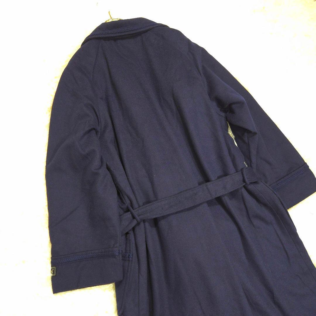 美品 BURBERRY XL カシミヤ混 ガウン コート ロング ノバチェック