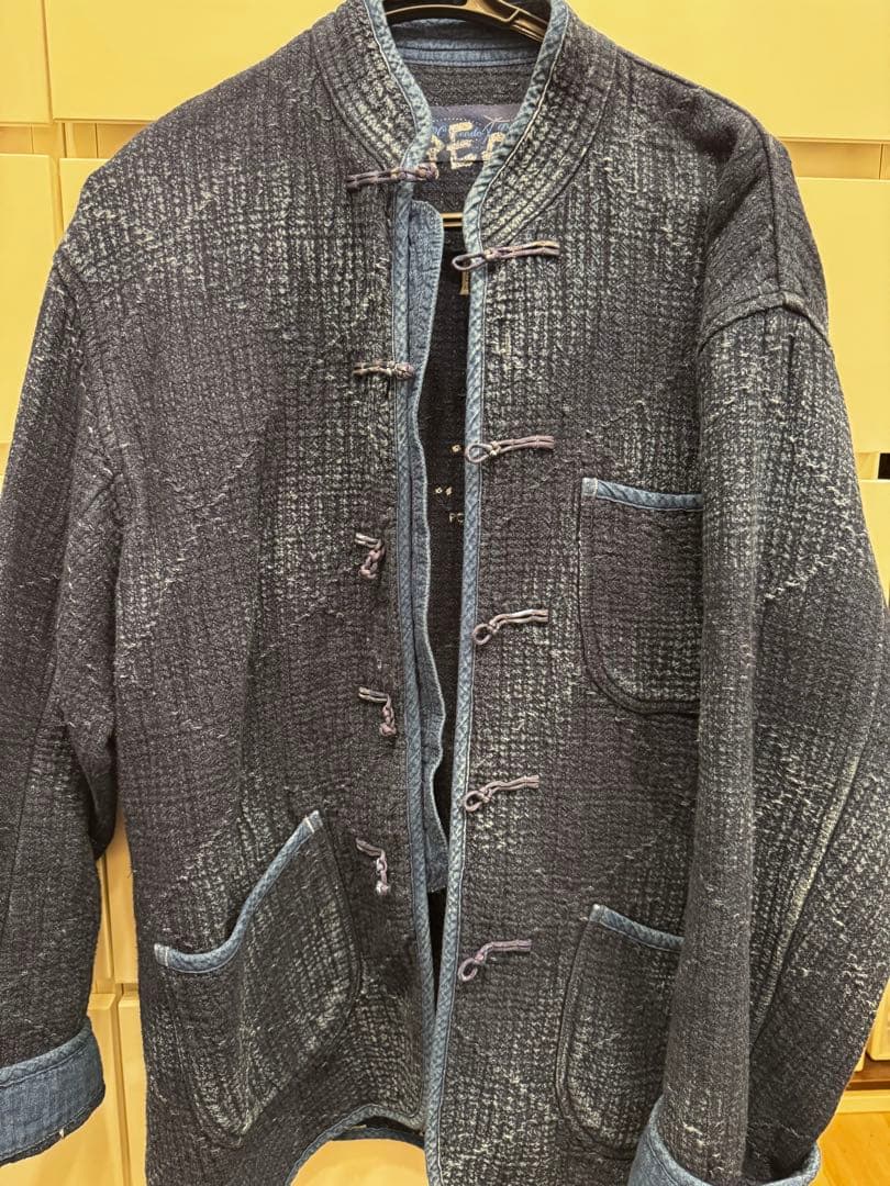 Porter Classic サシコ チャイナジャケット ダークブルー L