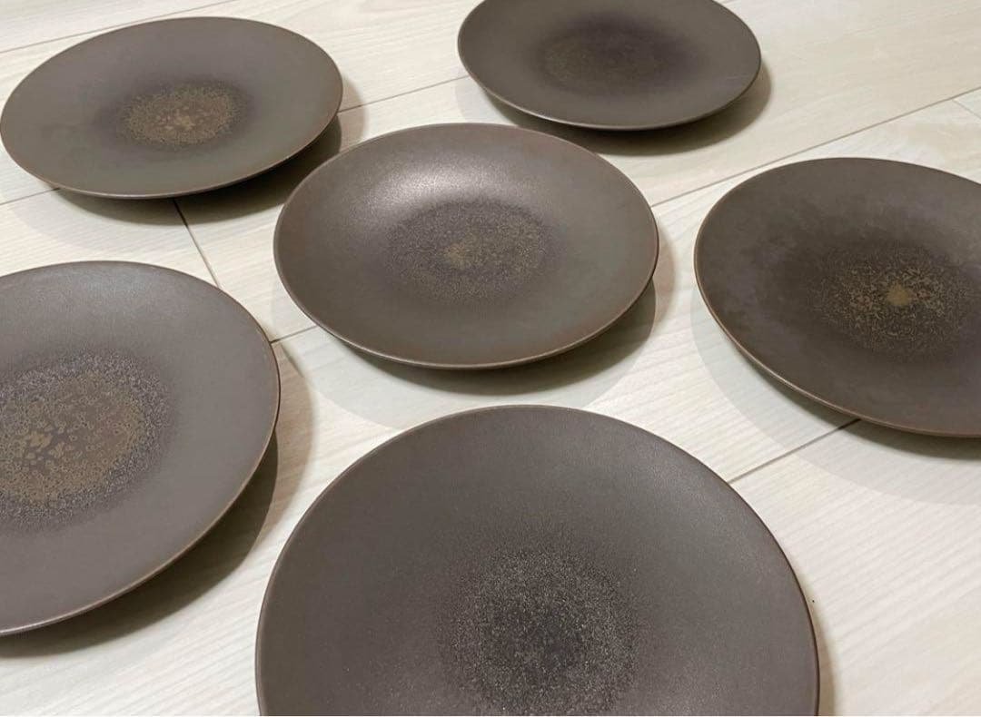 【6/19値下げ送料込】ノリタケ オリッジ 16.5cmクーププレート茶×6枚