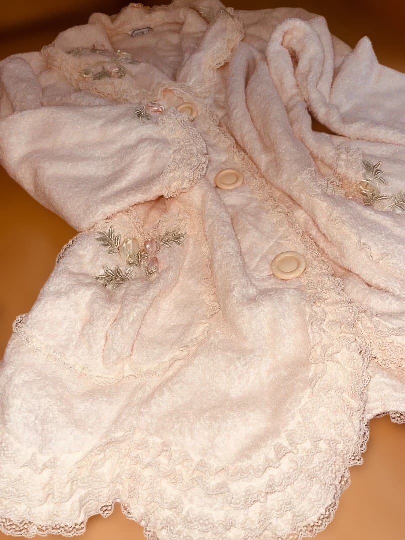 さえら、ヒスクローネのタオル地ピンク ルームウェア