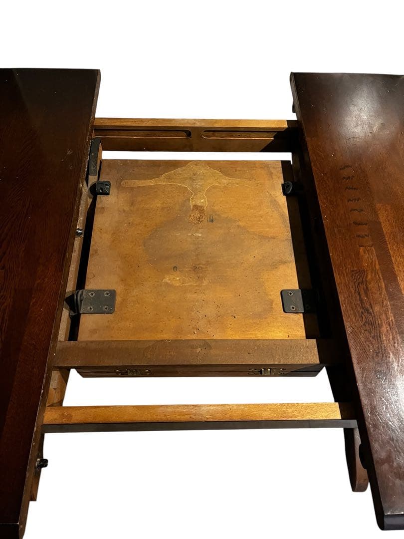 『希少』飛騨産業 キツツキ 伸長 ダイニングテーブル エクステンションテーブル