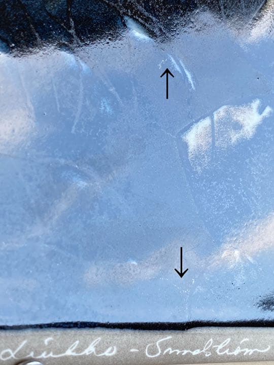 急流 Fall 1991年 ヘルヤ 陶板画 アラビア Arabia