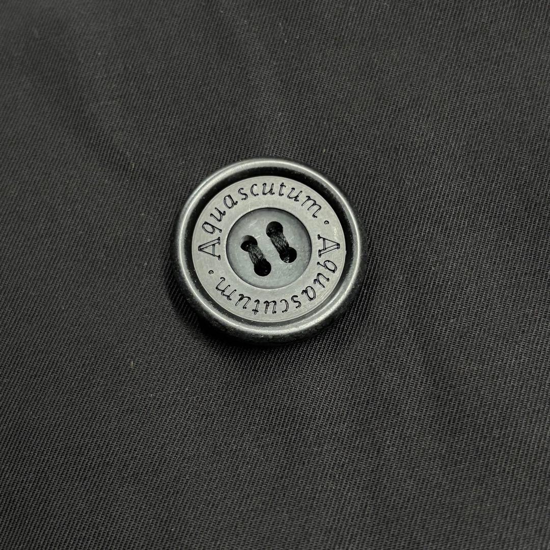 【美品】Aquascutum メンズ　トレンチコート　NewAqua5 ブラック