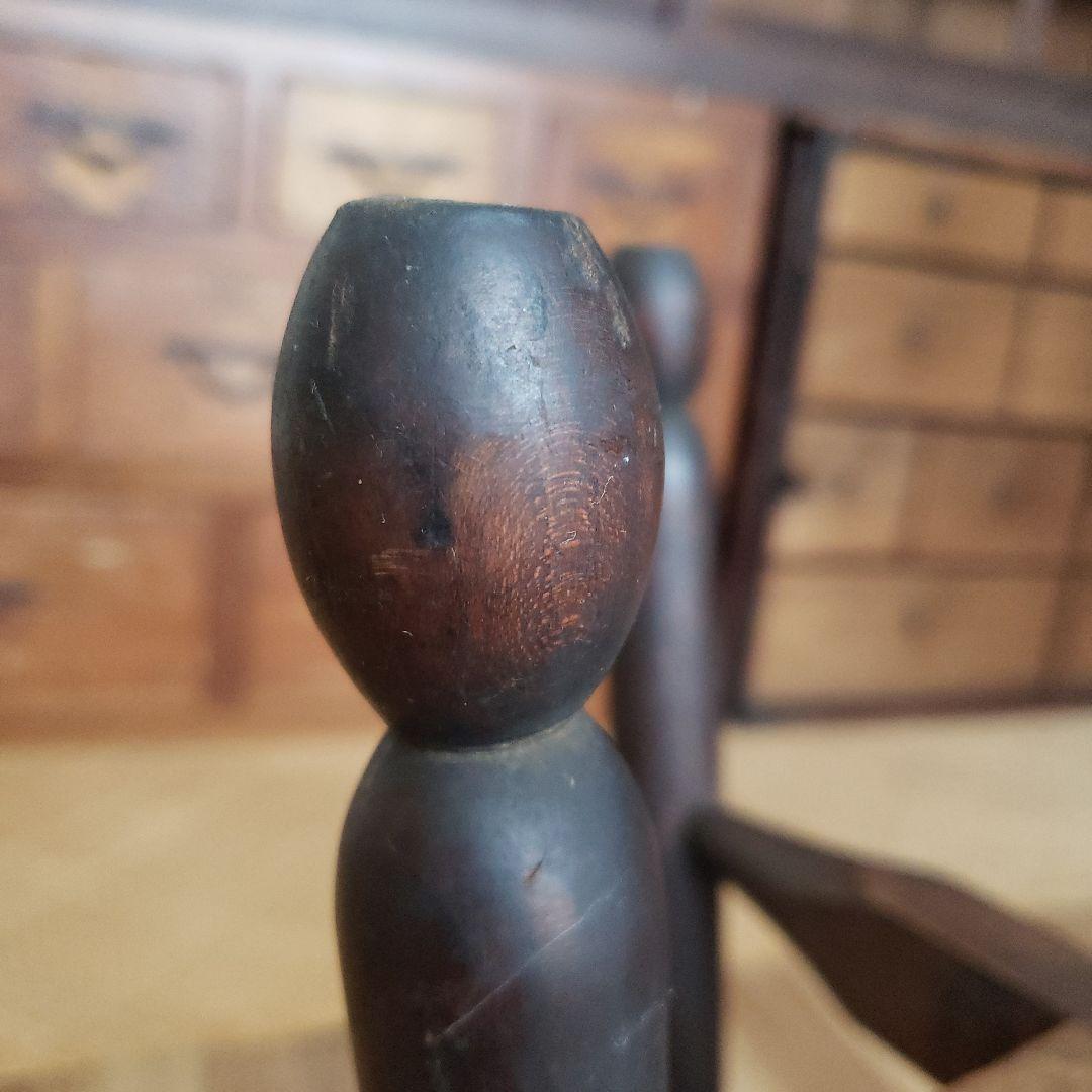 スツール 古い木製の椅子 古家具 レトロ アンティーク 木製 丸椅子 古椅子