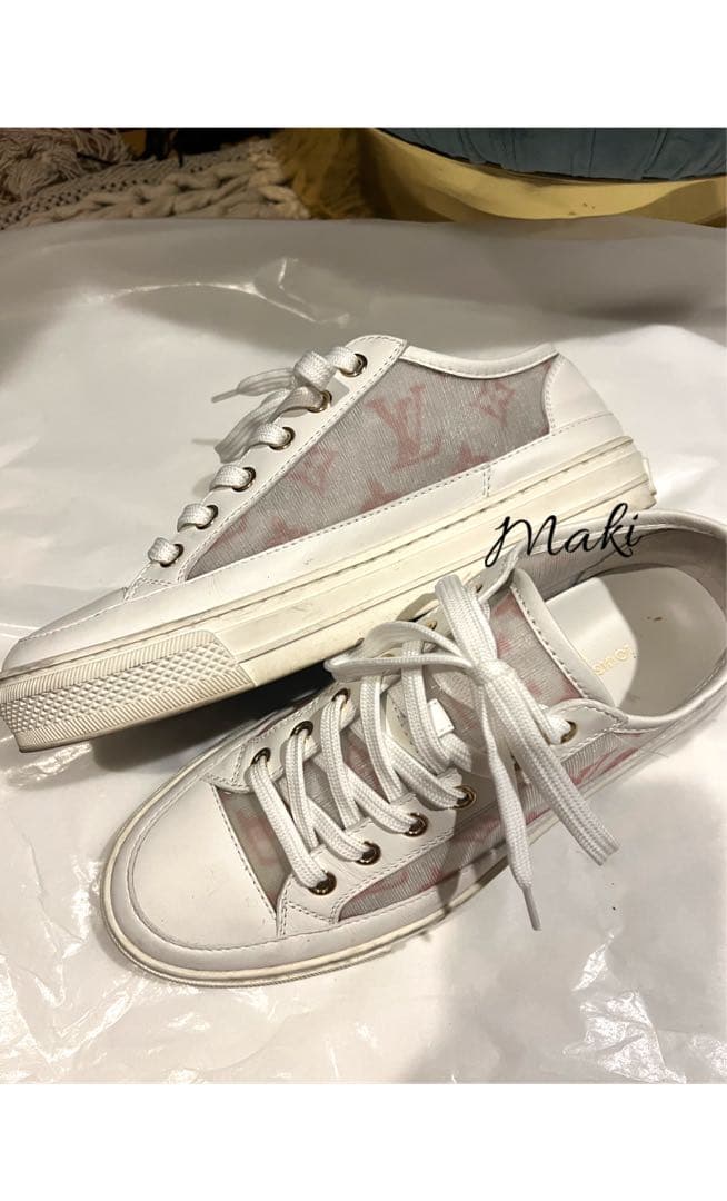 LOUIS VUITTON スニーカー　ステラーライン　ピンクモノグラム