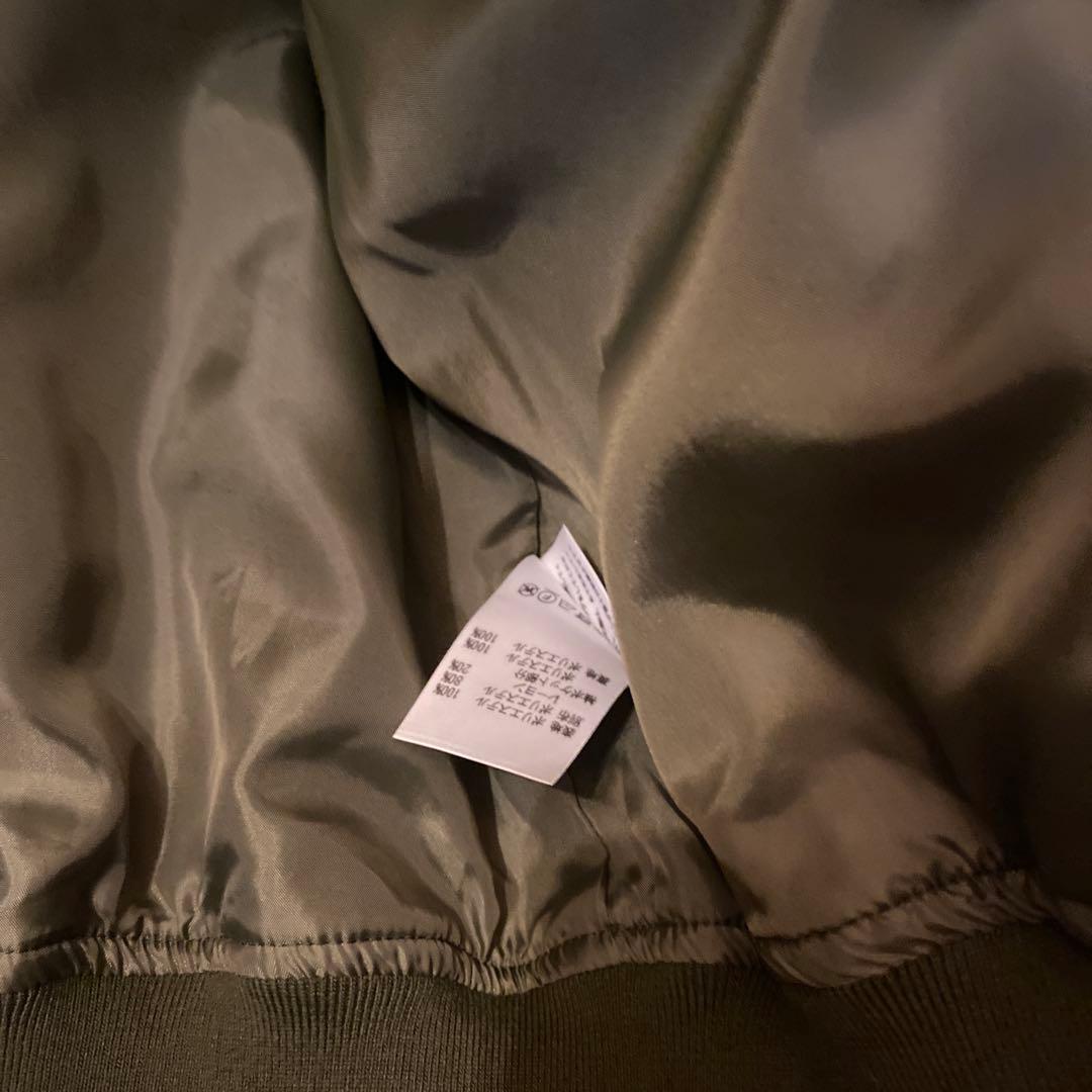 AULA AILA ショートトレンチ　MA1 ネイビー・オリーブバイカラー