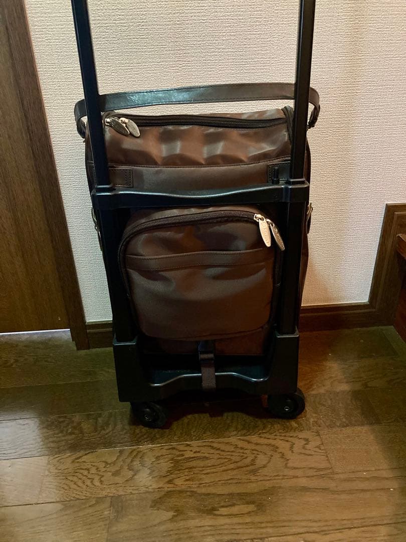 お値下げ❗️美品SWANY WalkinBag ブラウン キャリーケース