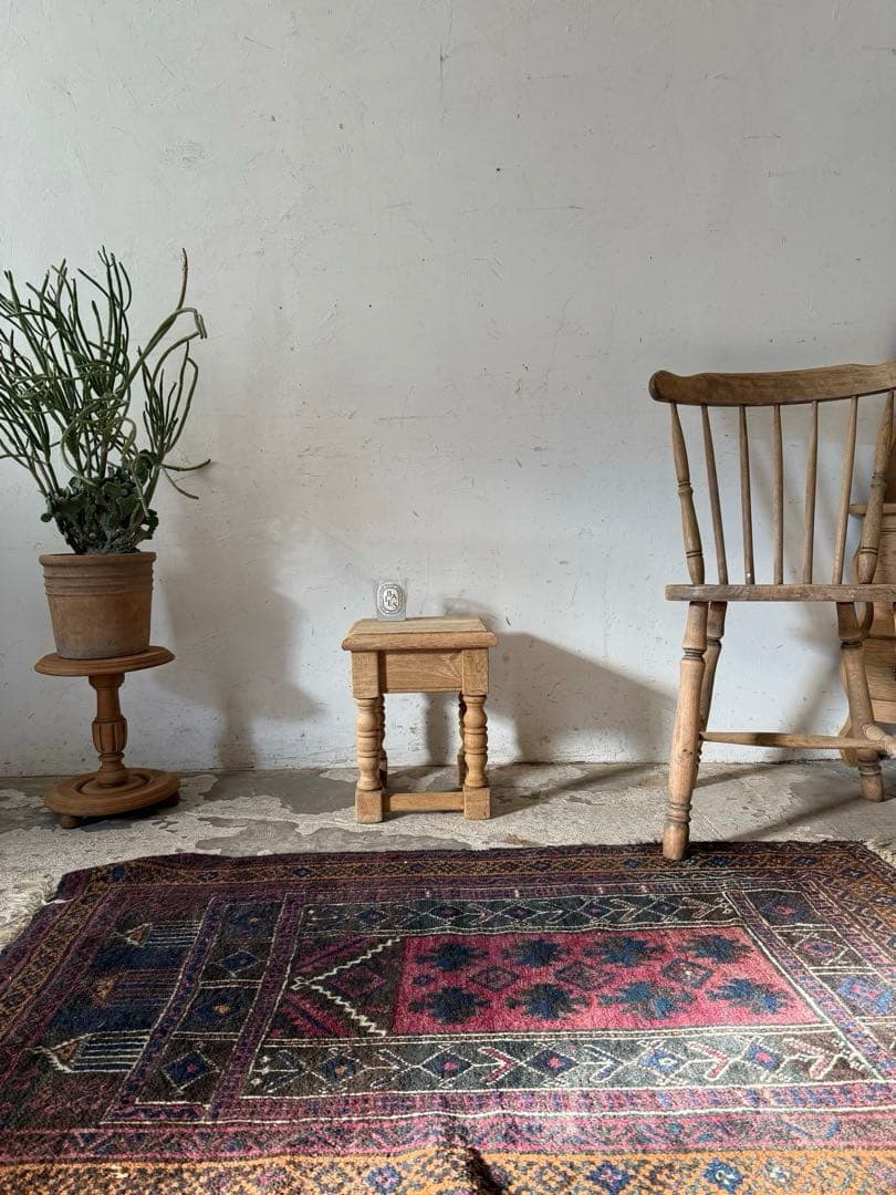 ビンテージ サイドテーブル ベッドサイドテーブル　小　剥離