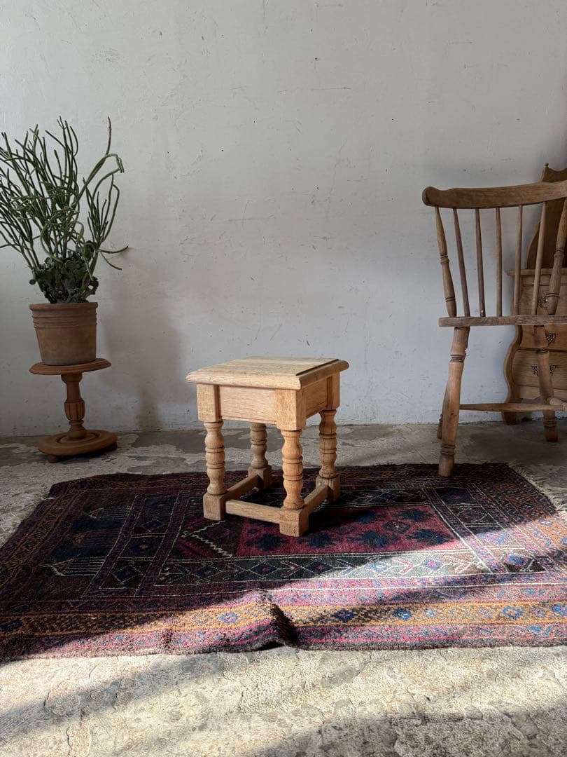 ビンテージ サイドテーブル ベッドサイドテーブル　小　剥離