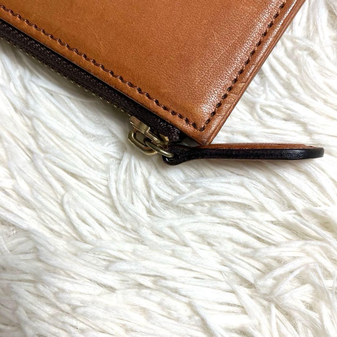 スロウ L字ファスナー コンパクトウォレットカードケース 本革