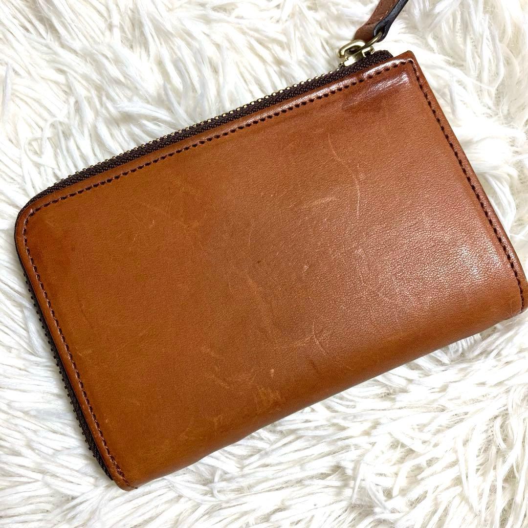 スロウ L字ファスナー コンパクトウォレットカードケース 本革