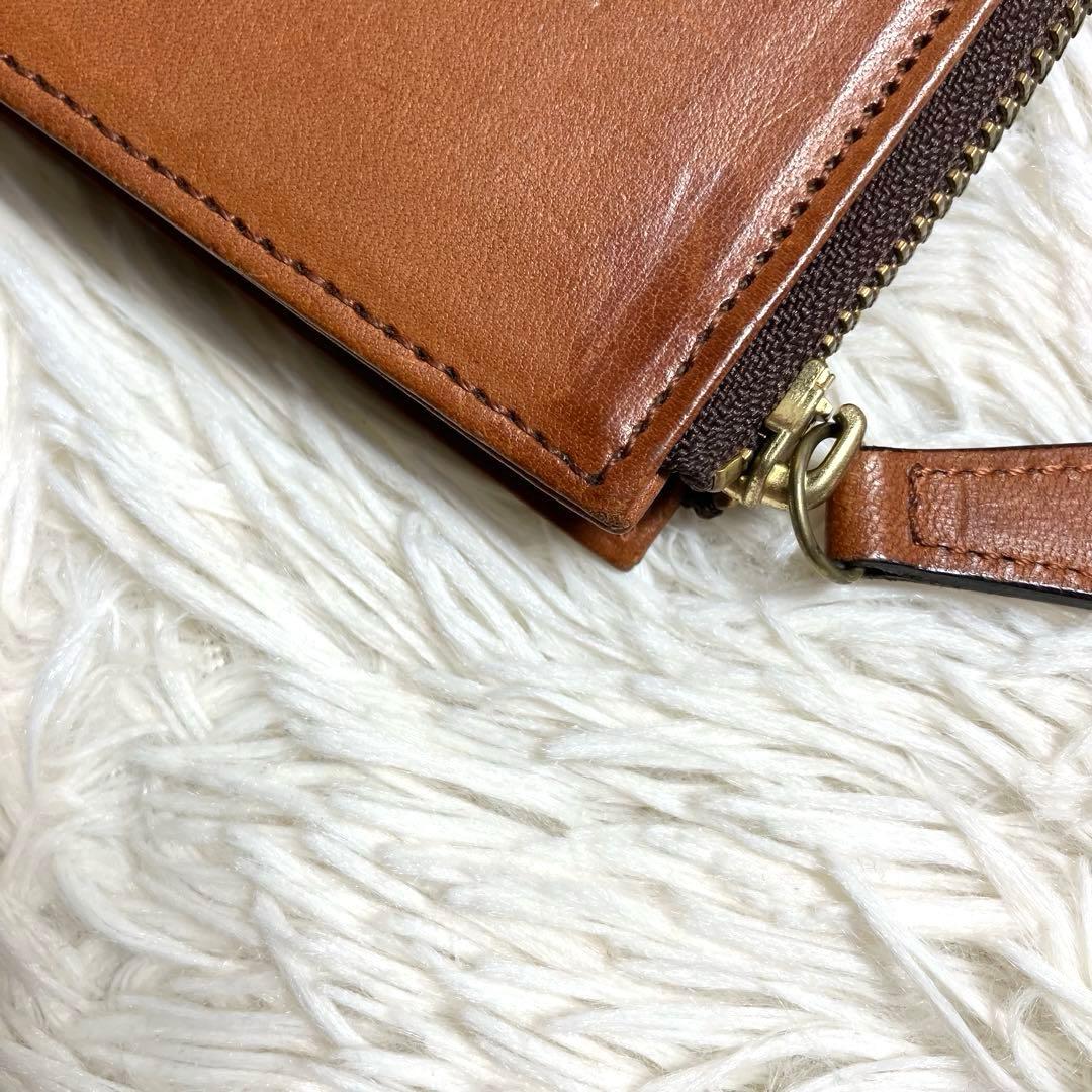 スロウ L字ファスナー コンパクトウォレットカードケース 本革