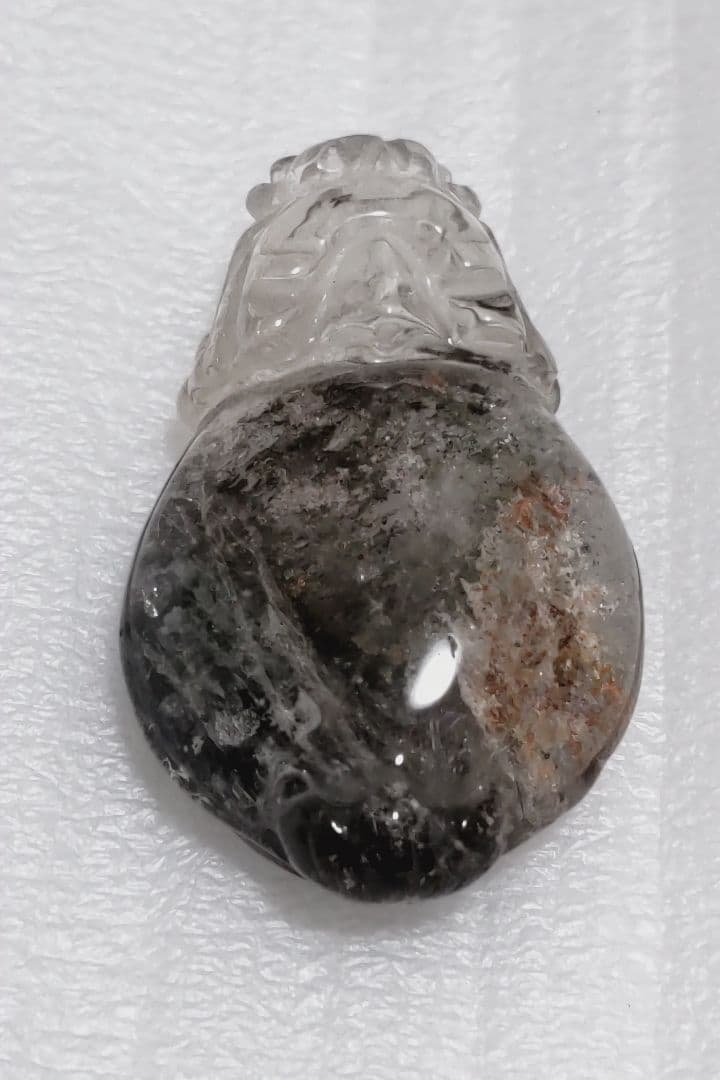 高級品ガーデンクォーツ置物　ロングイ　龍亀　風水　激安❗