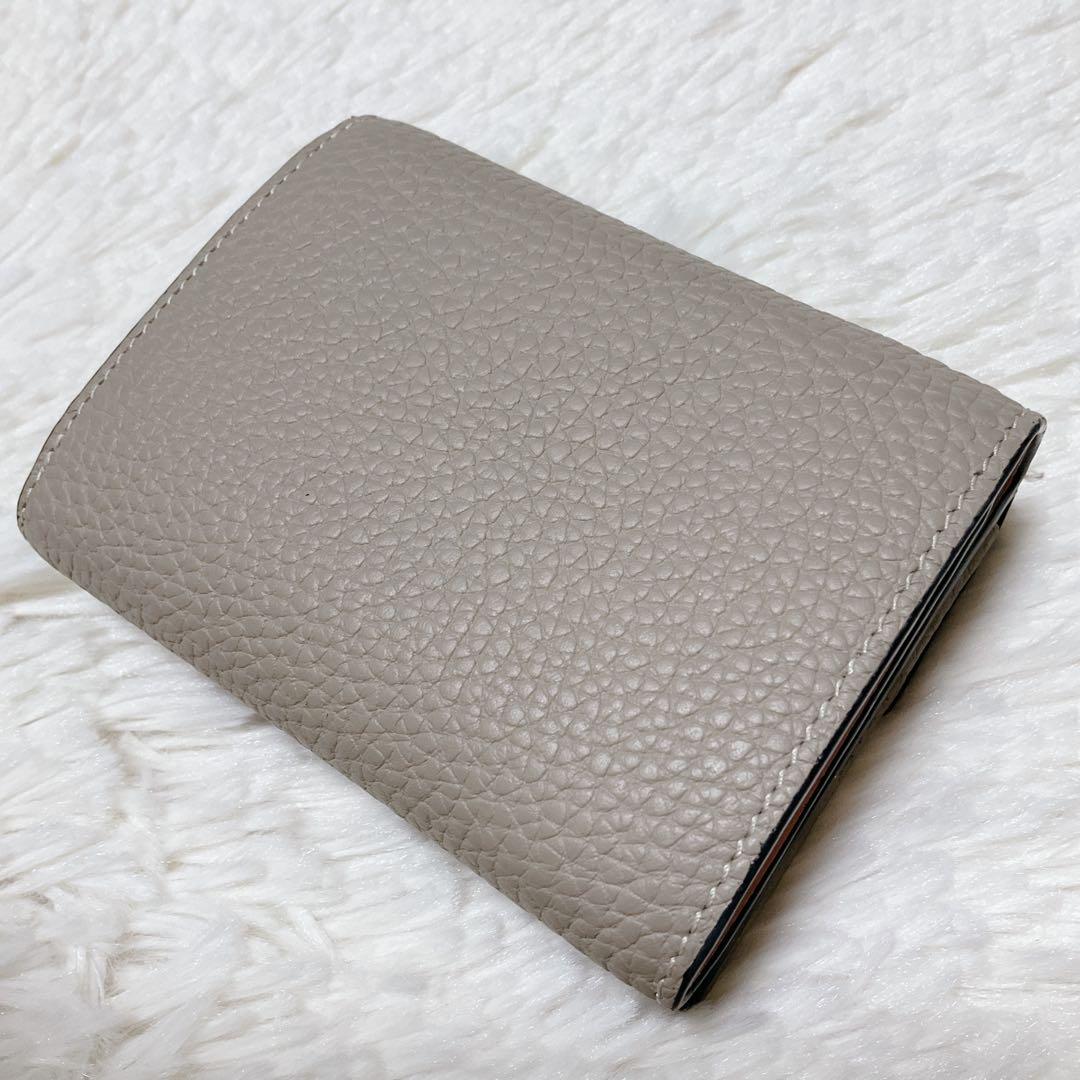 ♡超極美品♡ボナベンチュラ 三つ折り財布 スモールウォレット グレージュ ピンク