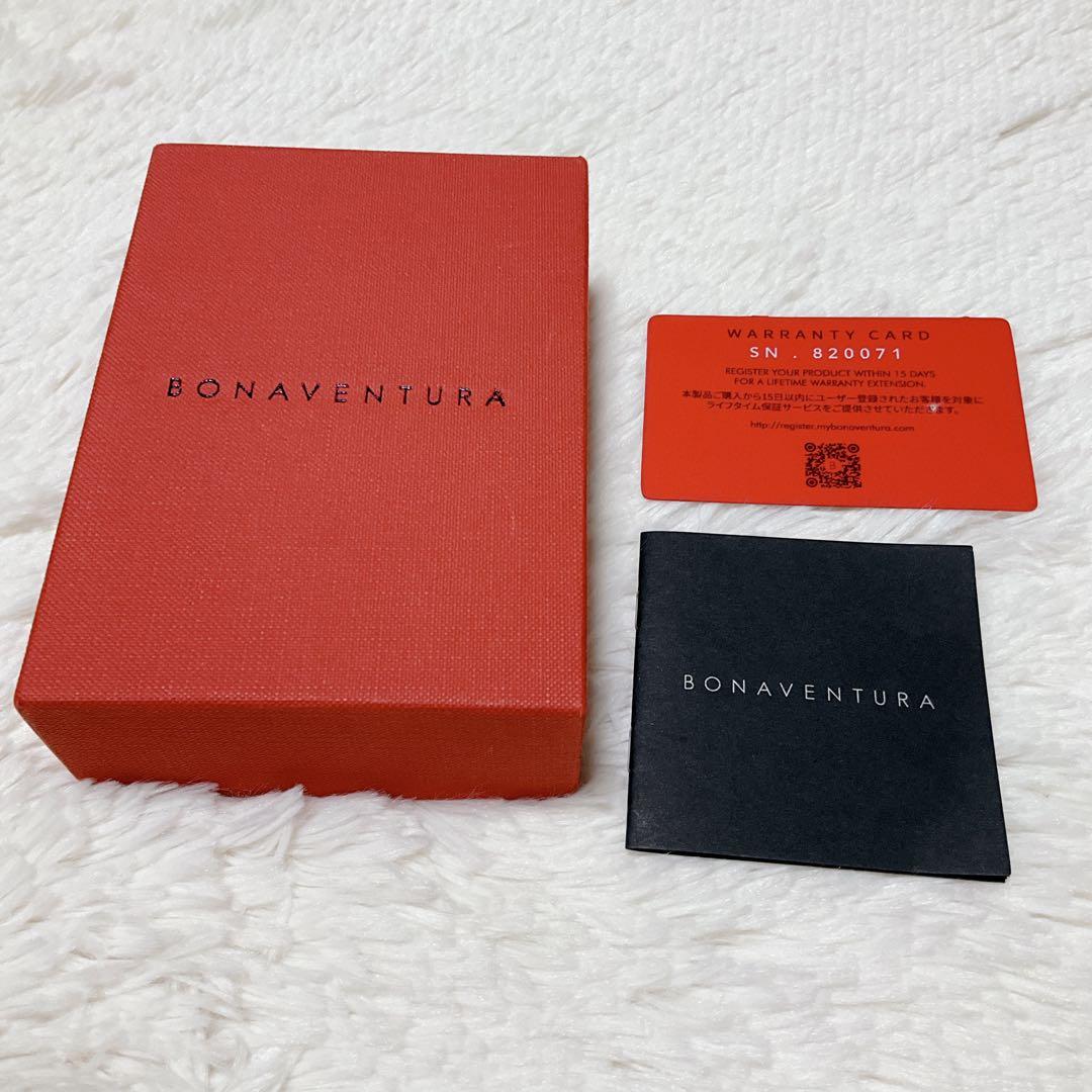 ♡超極美品♡ボナベンチュラ 三つ折り財布 スモールウォレット グレージュ ピンク