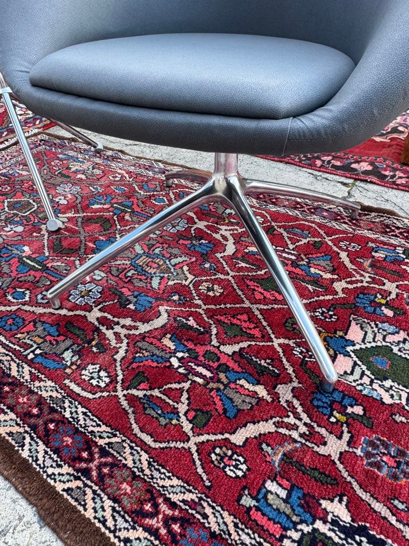 美品 モダン ラウンジチェア 相合家具 回転チェア 1脚