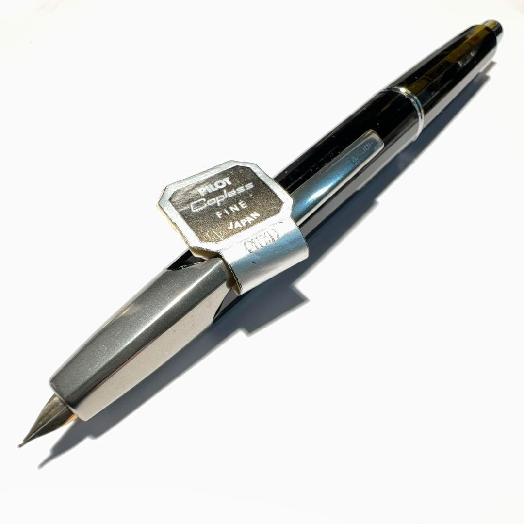 【廃番極稀少】PILOT キャップレス 多面体 未使用 タグ付き 黒 14K F