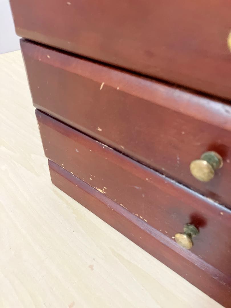 木製　10段　引き出し　電話台　FAX台　チェスト　サイドチェスト　棚、ラック