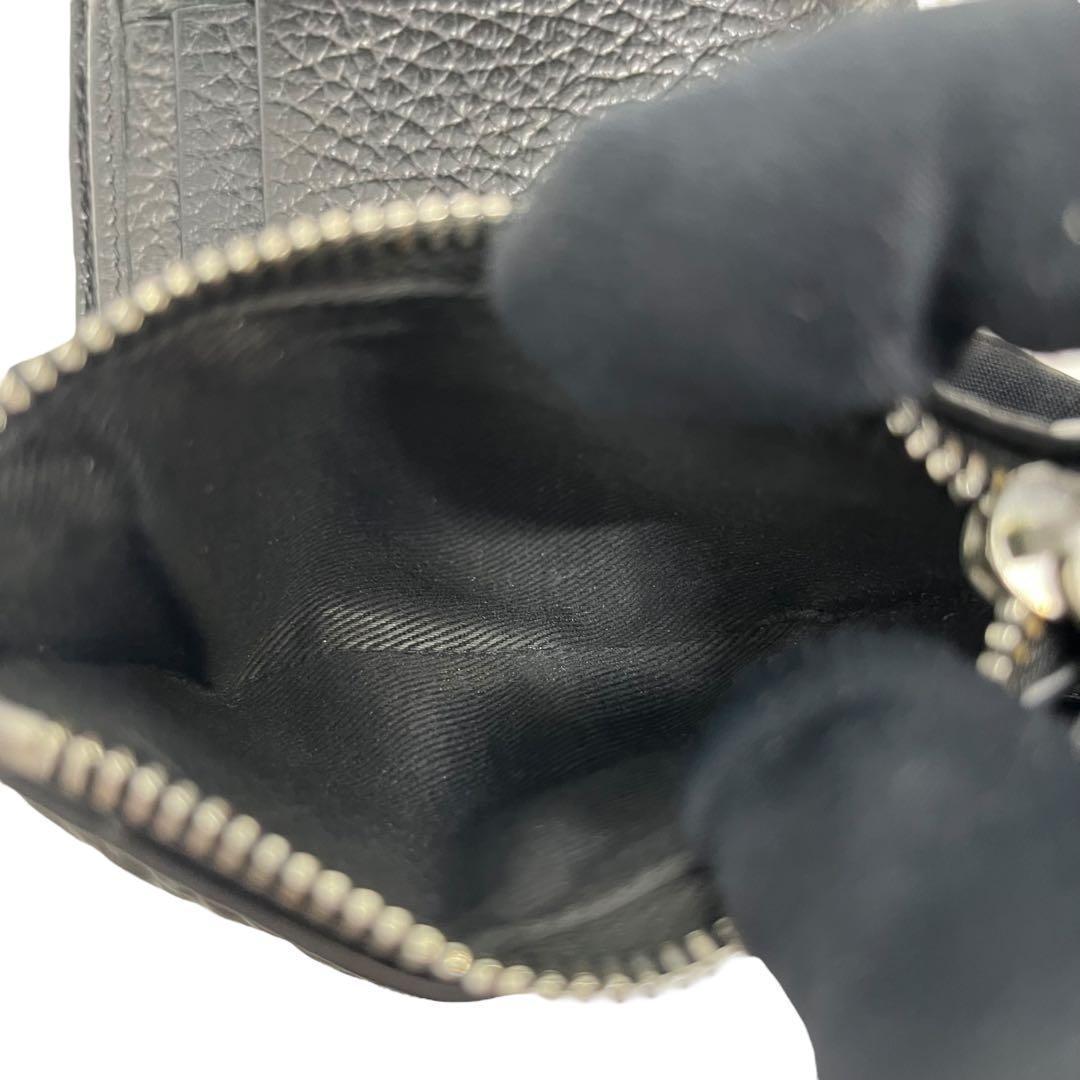 希少✨メゾンマルジェラ トリフォールドウォレット 4ステッチ レザー 黒