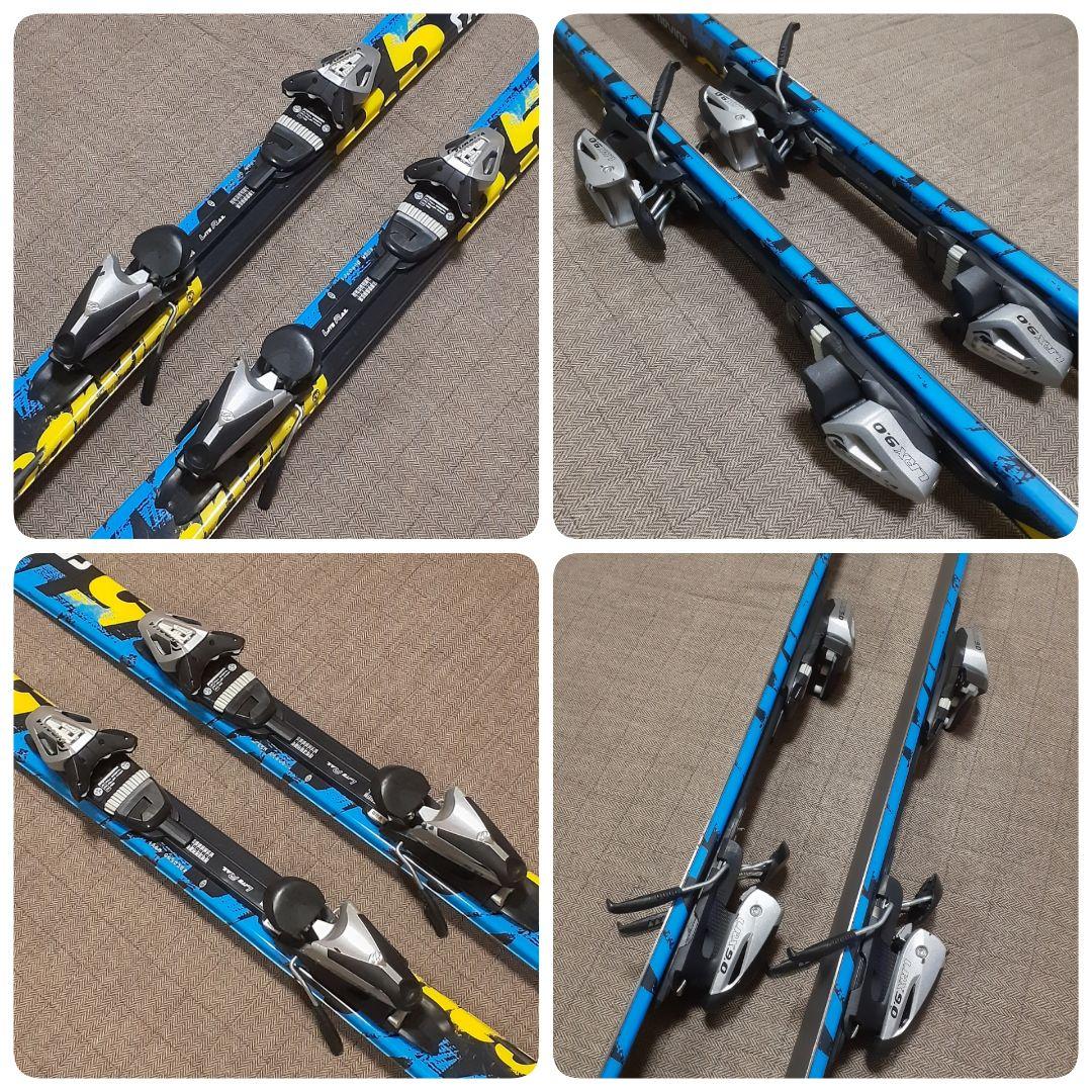 初中級者向きスキー板156cm　軽くて柔らかめで滑りやすい　ビンディング調節可能