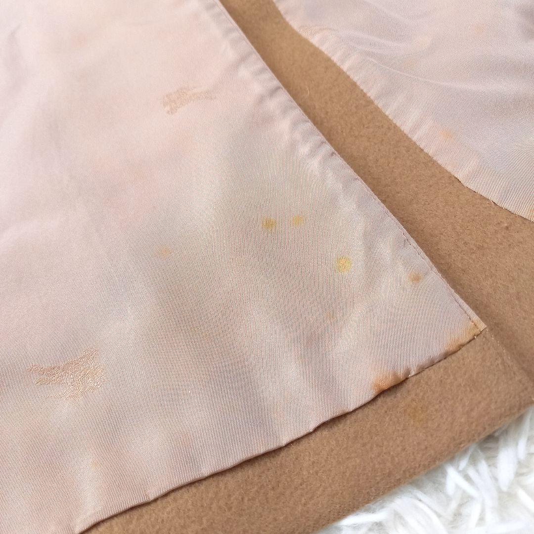 ●マキシ丈●　良品　Burberrys　ウール　カシミヤ　ダブルチェスターコート