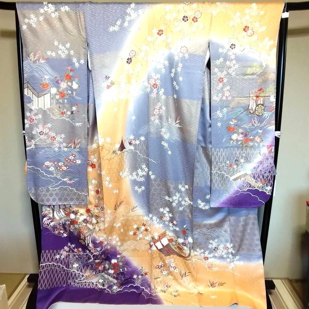 レディース正絹振袖　在庫処分お得な3枚まとめ売り