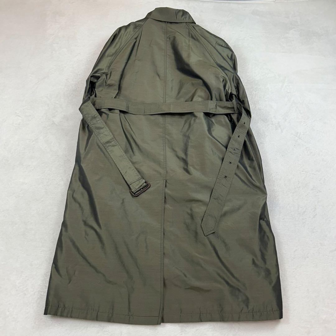 K956 美品 XL ヘルノ イタリア製 ステンカラーコート カーキ メンズ