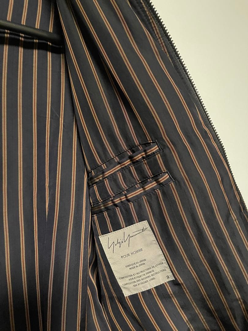 ヨウジヤマモト　プールオム　リバーシブル　MA-1ジャケット ブルゾン　黒2