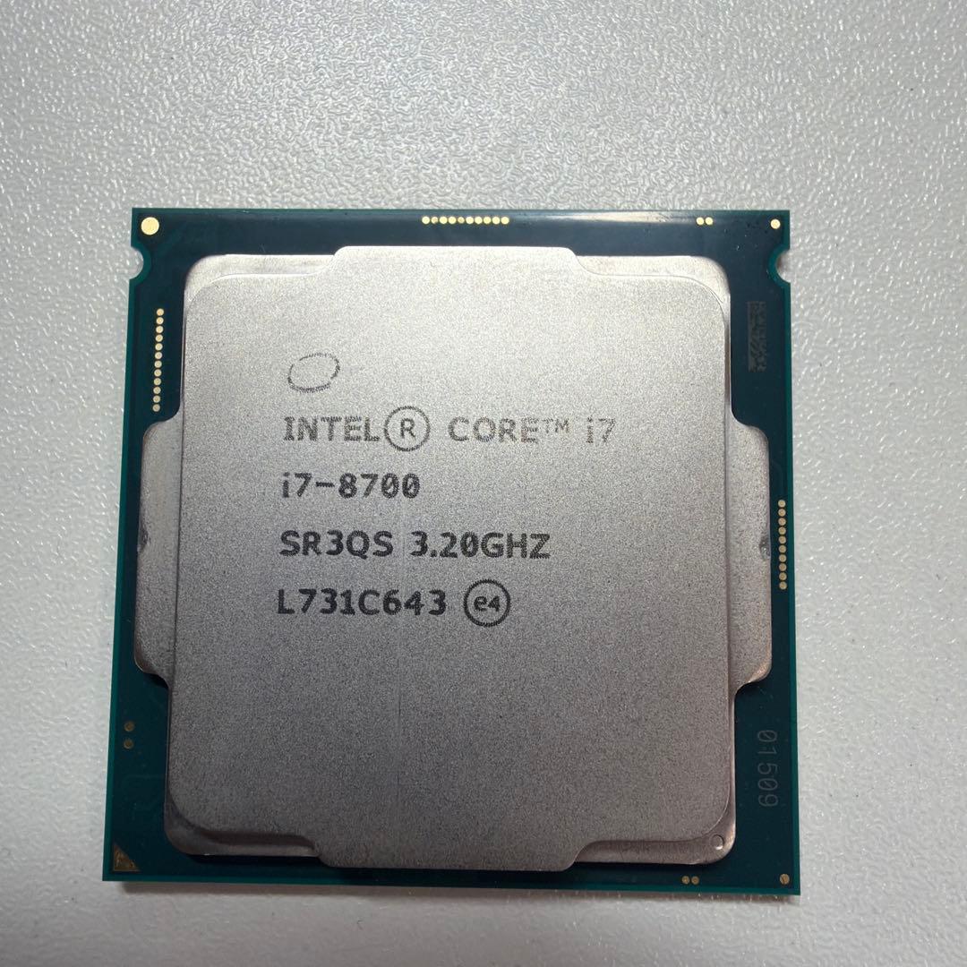 Intel Core i7-8700 CPU 3.20GHz 動作確認済
