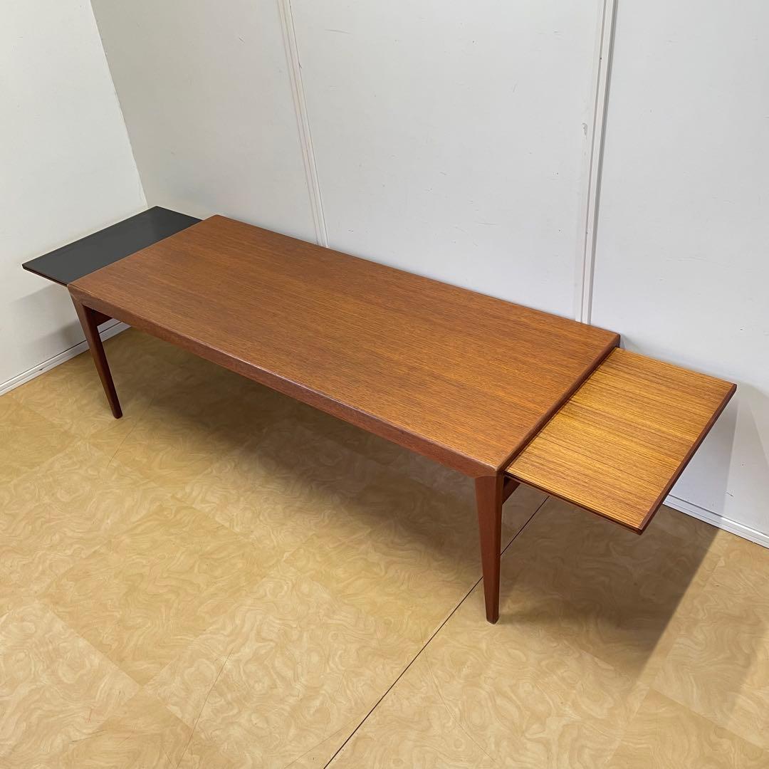 デンマーク チーク材 伸長式テーブル バタフライテーブル 北欧 ビンテージ