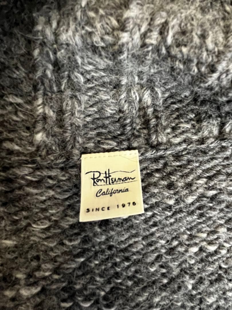 ロンハーマン　グレー ショールカーディガン　アルパカ