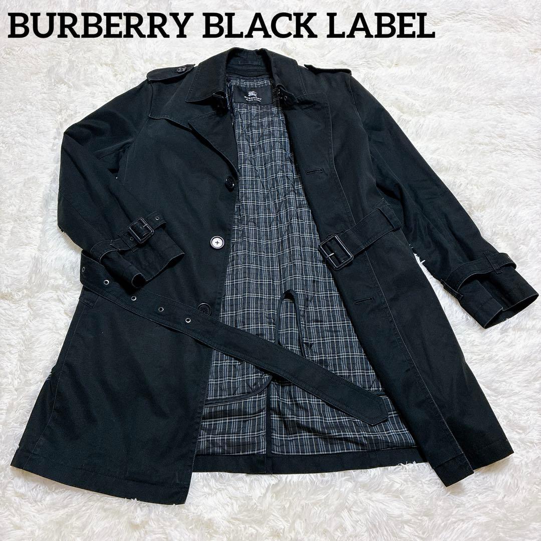 バーバリーブラックレーベル トレンチコート ノバチェック ライナー L