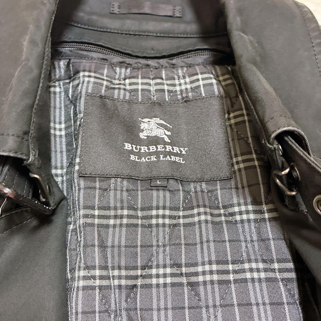 バーバリーブラックレーベル トレンチコート ノバチェック ライナー L