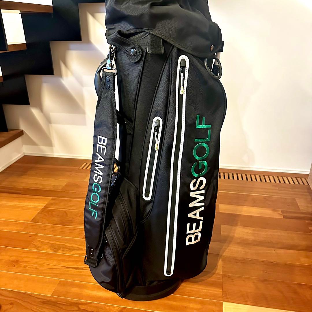 BEAMSGOLF スタンド付きゴルフバッグ ブラック