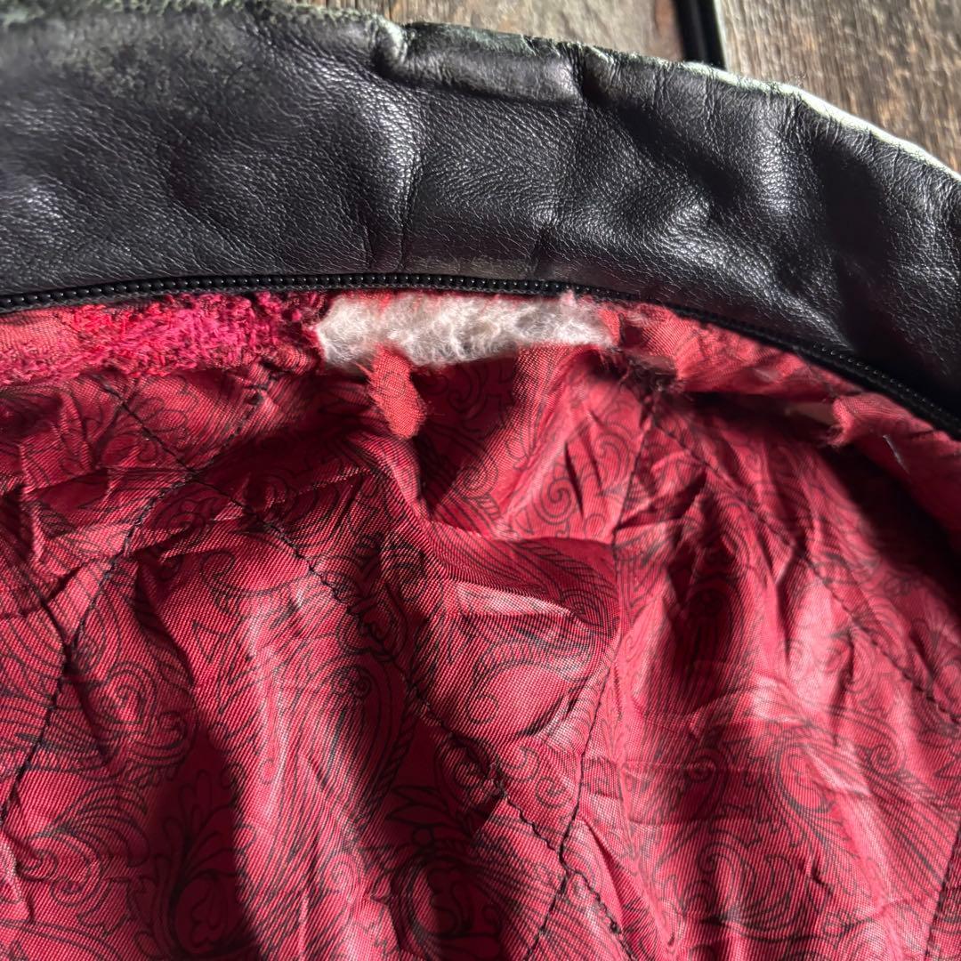 古着　本革A2ボンバージャケット　フライトジャケット　グランジグランパコアXL.