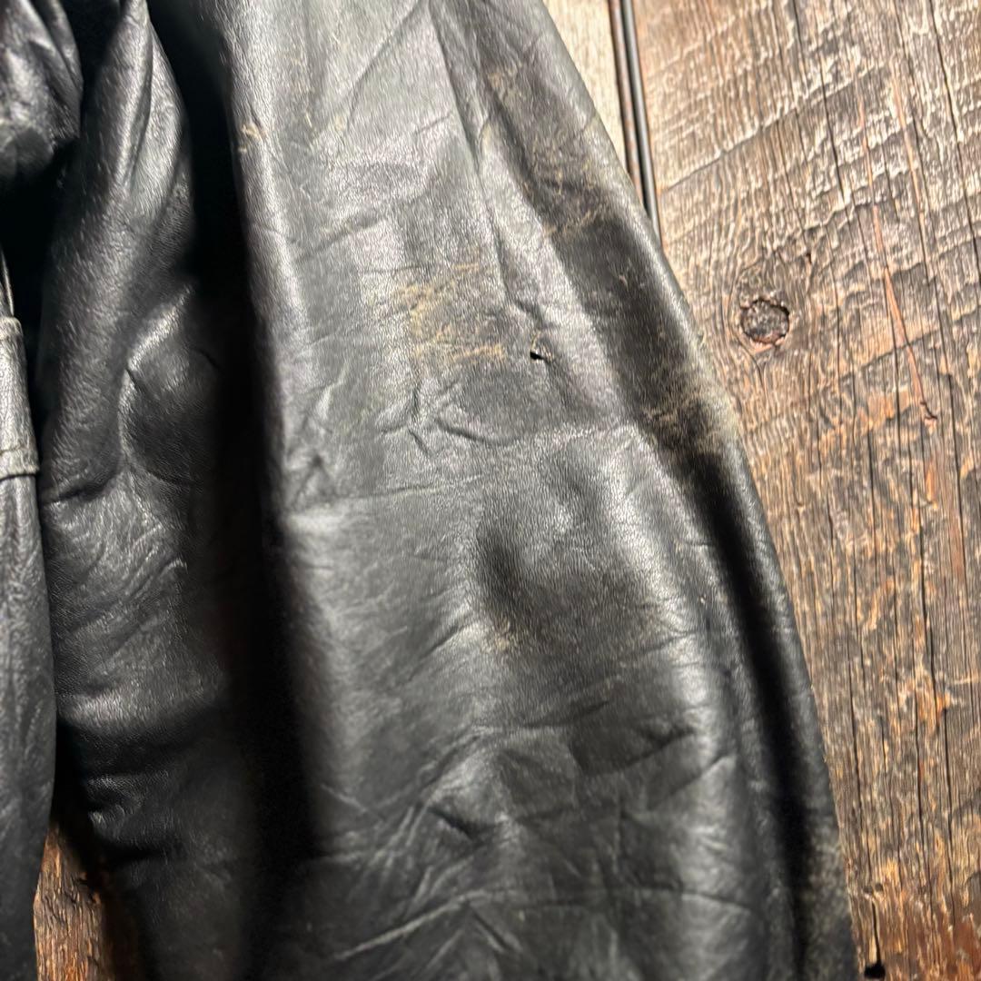 古着　本革A2ボンバージャケット　フライトジャケット　グランジグランパコアXL.