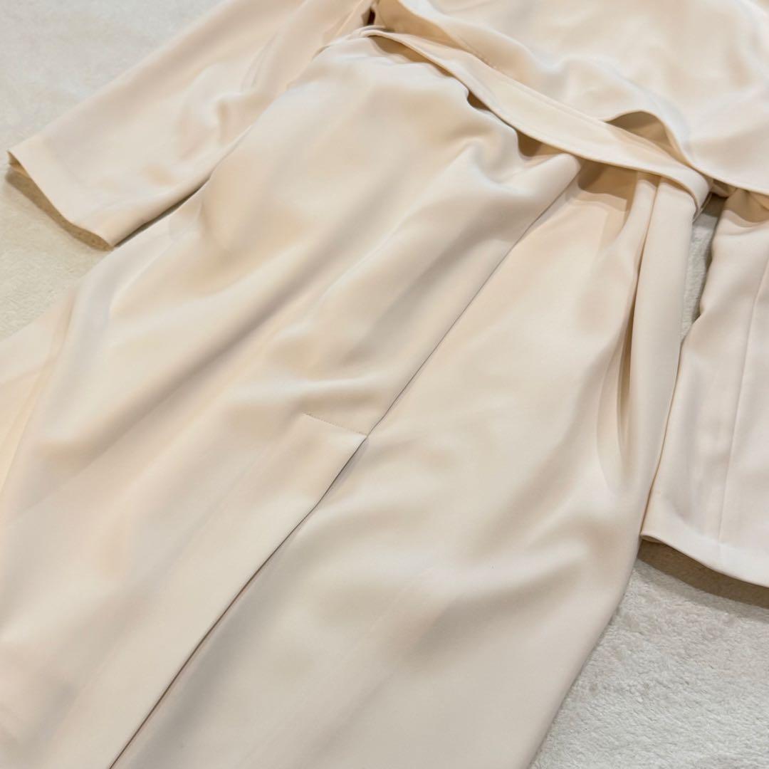 セオリーリュクス　トレンチコート　FLONI LEAD シフォンホワイト