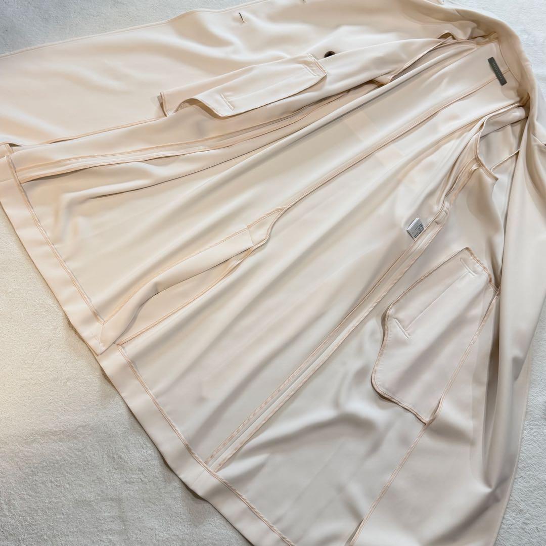 セオリーリュクス　トレンチコート　FLONI LEAD シフォンホワイト