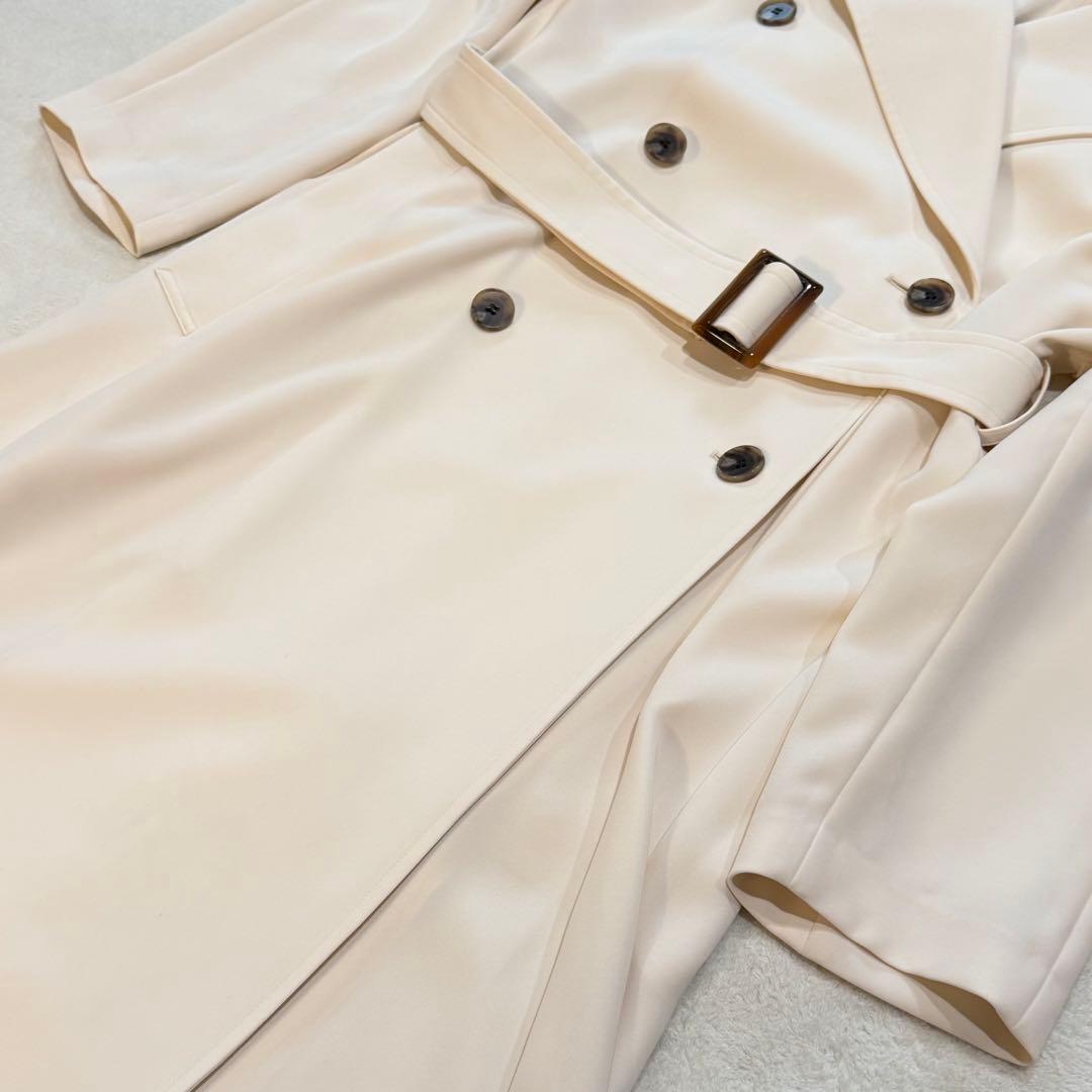 セオリーリュクス　トレンチコート　FLONI LEAD シフォンホワイト