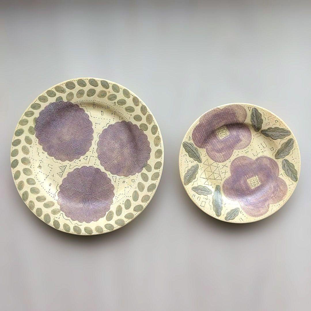 ☆新品☆bonoho 佐藤尚理　丸皿2枚セット