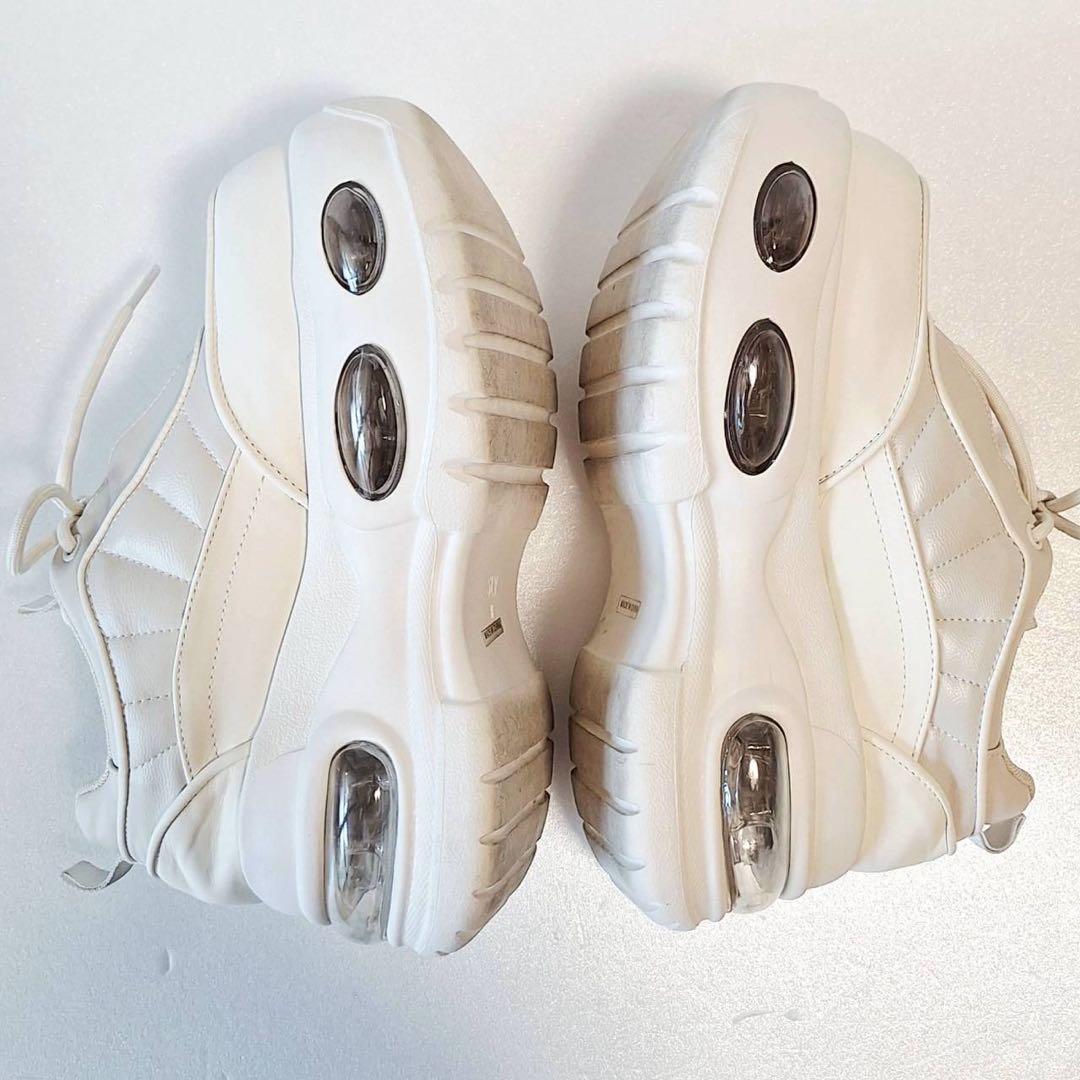 B2057【美品】SLYエアプラットフォームスニーカー 厚底 レザー M 白