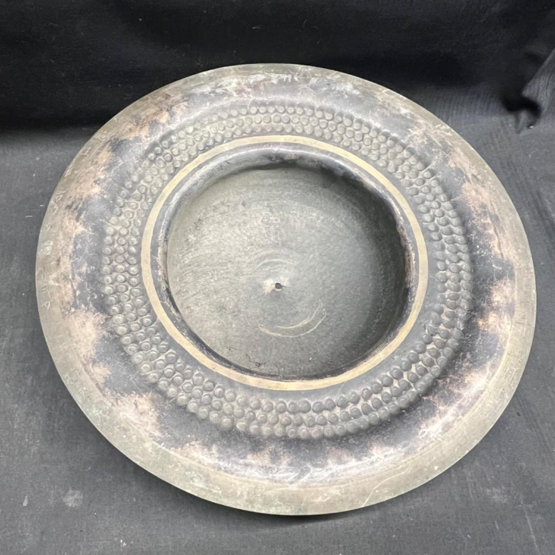 〇Bi1062 古銅 どら チャッパ シンバル　銅鑼