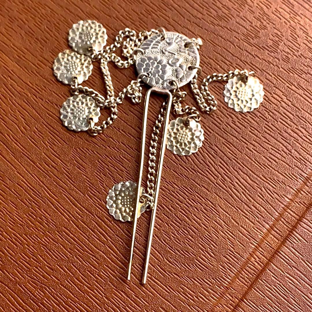 【美品】七五三フルセット　7歳　晴れ着　キッズ　子供　着物　身丈92cm 紫系