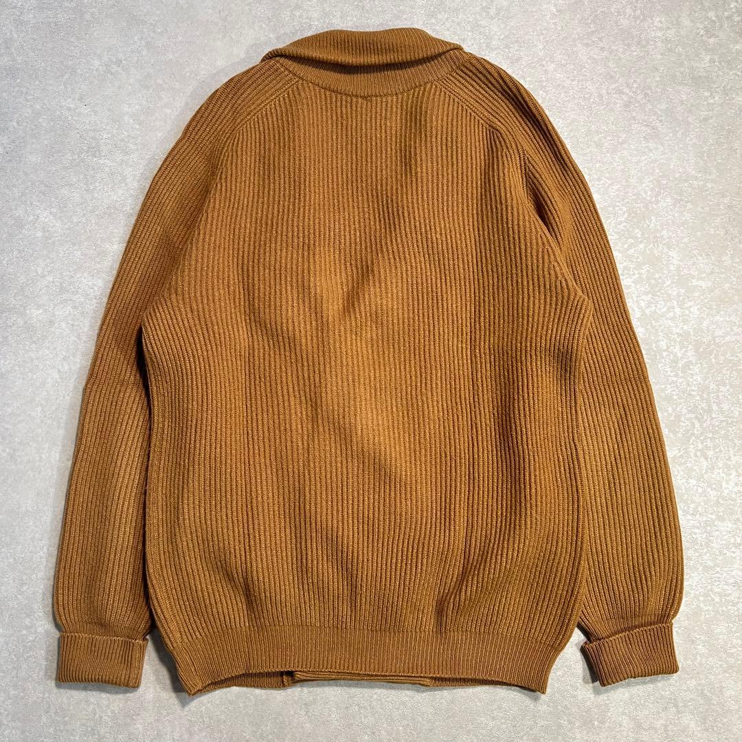 【極上品】JOHN LAING 肉厚カシミヤ100%カーディガン キャメル42